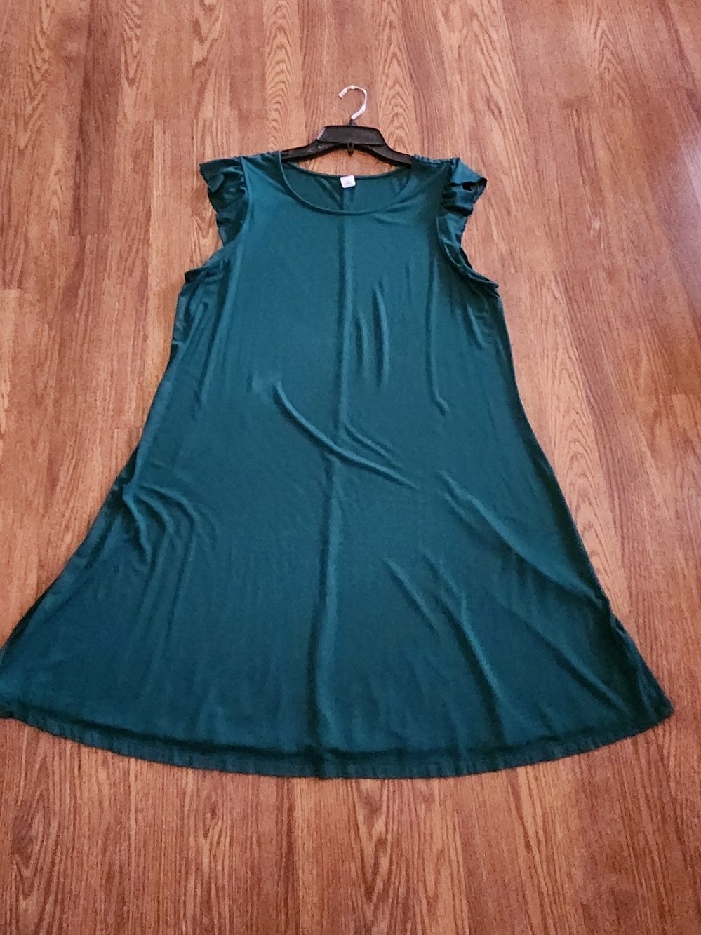 Old Navy Deep Emerald Green Sleeveless A-Line Dress
